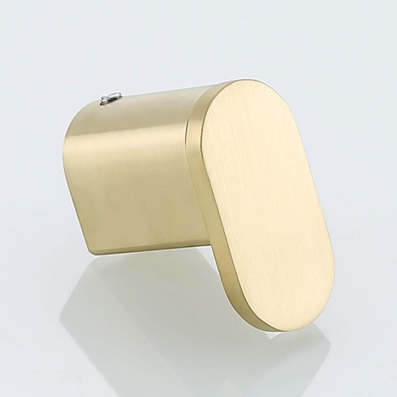 RANDOM Brushed Gold Towel Bar Set 5 Piece Bathroom Hardware Set Include 9.8/23.6 Inch Towel Holder Toilet Paper Holder and 2 Towel Hooks Stainless Steel Bathroom Accessories Kit Wall Mount - Image 5